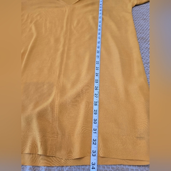 Madewell Medium Mustard Yellow Novel Shift Dress - Picture 5 of 12